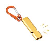 Fischietto di sicurezza per escursioni - fischietto in metallo, alta potenza sonora, accessori di emergenza, fischietto compatto e resistente per campeggio, alpinismo e attività all'aperto