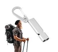 Fischietto di sicurezza per escursioni - fischietto in metallo, alta potenza sonora, accessori di emergenza, fischietto compatto e resistente per campeggio, alpinismo e attività all'aperto