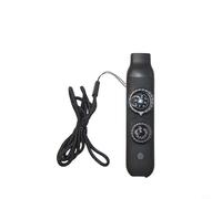 Fischietto di sopravvivenza a 7 componenti progettato per la sicurezza della navigazione, tra cui bussola, sorgente luminosa a LED, lente d'ingrandimento, specchio, termometro e cavità (nero)