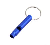 Fischietto di sopravvivenza in metallo per situazioni di addestramento e sopravvivenza all'aperto in lega di alluminio a lunga durata (blu)