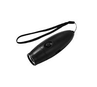 Fischietto elettronico con 3 toni, 130 dB, ad alto volume, per allenatori e arbitri, modello L-890, nero, design portatile in ABS con foro per cordino, adatto per emergenze e uso sportivo