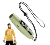 Fischietto elettronico, fischietto elettrico, multiuso, portatile, regolabile, 3 diversi dispositivi rumorosi | Outdoor Sports Safety Whistle USB ricaricabile con cordino e luce per arbitrato