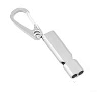Fischietto Escursionismo Suono 120dB Fischietto Escursionismo | Suono penetrante 120dB, segnale per efficace, per sicura, ambiente rumoroso, visibilità acustica(silver)