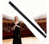 Fischietto in latta D, D fischietto in latta, chiave a sei fori, irlandese D Penny Slide, per principianti, intermedi ed esperti, perfetto per musica celtica tradizionale (nero)