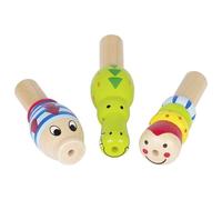 Fischietto in legno a forma di animaletto - mix di motivi
