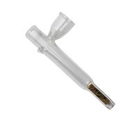 Fischietto in vetro con filtro ai carboni attivi, 12 cm, set da 3 pezzi, fischietto per tabacco e fumo, fischietto in vetro (fischietto in vetro)