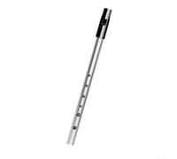 Fischietto irlandese C D Bb Key 6 fori per strumenti a fiato in lega di stagno Penny flauto con borsa per il trasporto e grafico delle diteggiature per musicisti (chiave D argento)