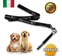 Fischietto per Cani Stop Abbaiare Regolabile Pet Training Silenzioso + Cordino