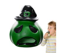 Fischietto per Halloween, portatile, stile azteco, con grido spaventoso, urla agghiacciante, terrificante e piccolo oggetto di scena per Halloween, per bambini e adulti, per cosplay e feste