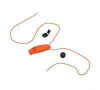 Fischietto per immersioni subacquee a doppio tubo, 120 dB, forte (arancione
