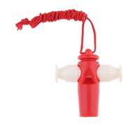 Fischietto per samba in plastica ecologica non tossica con corda rossa, regalo per bambini