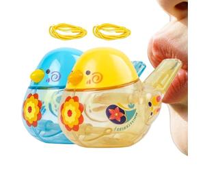 Fischietto per uccelli per bambini - Giocattolo musicale di apprendimento precoce con cordino - Chiamata di con trillo e fischietti d'acqua | per compleanno dei bambini, ora del bagno e regali