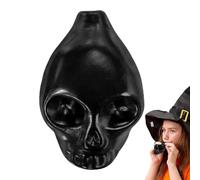 Fischietto raccapricciante portatile con teschio, fischietto della morte | La pipa più forte del mondo | fischietto in ceramica per guerra, sacrifici, mostre culturali, Halloween, ricerca archeologica