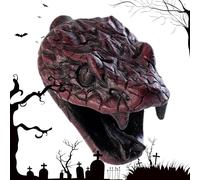 Fischietto serpente Halloween - fischietto ripieno serpente giocattolo, giocattolo ripieno, decorazione in resina portatile per feste a tema interno esterno, evento casa infestata Halloween