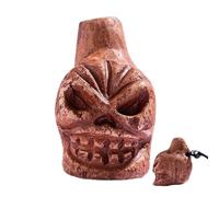 Fischietto spaventoso che urla, divertente fischietto per scherzi umani, in ceramica, per scherzi esilaranti, sollievo dallo stress, intrattenimento, giocattolo sonoro portatile novità per bavaglio