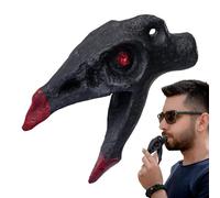 Fischietto teschio di morte - vero fischio di morte - vero fischio di morte - Accessori per cartella, generatore di rumore per feste di fine anno - ciondolo teschio di corvo