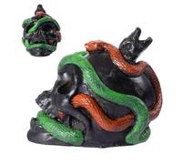 Fischietto teschio fantasma - fischio morte urlante per Halloween con crasso e serpente | accessorio per ripieno spaventoso per feste costume casa infestato Halloween