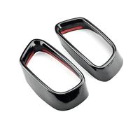 Fischietto Tubo Scarico Adesivo Per Tubo Di Scarico Auto In Acciaio Inox Nero Per BMW X5 F15 X6 F16 2014-18 Copertura Tubo Scarico(Nero lucido)
