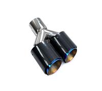 Fischietto Tubo Scarico Modifica Silenziatore Per Tubo Scarico Doppio Per Automobile In Acciaio Inossidabile 304 Con Styling Fibra Carbonio Da 1 Pezzo Turbocompressore(ID 67mm-OD 114mm)