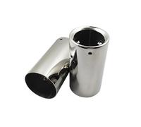 Fischietto Tubo Scarico Per BMW E90 E92 2 Pezzi Terminali Di Scarico Marmitta Copertura Decorazione Tubo Di Scarico Accessori Auto Turbocompressore(Argento)