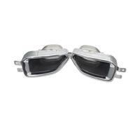 Fischietto Tubo Scarico Per BMW G20 G21 320i 330i 330e 2019 2020 1 Paio Di Terminali Di Scarico Quadrati In Acciaio Inossidabile Per Auto Turbocompressore(Argento)