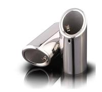 Fischietto Tubo Scarico Per BMW Serie 5 520i 523i 525i F10 F11 F07 Ricambi Auto 2 Pezzi Terminale Di Scarico In Acciaio Inossidabile Copertura Tubo Turbocompressore(2pcs bevelSilver)