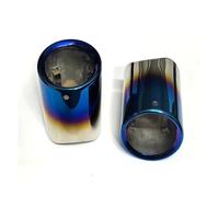 Fischietto Tubo Scarico Per BMW Serie 5 528i 530i 535i 535d Terminali Scarico Marmitta Ugello Gola Coda Decorazione Terminale Marmitta Scarico Turbocompressore(2pcs blu)