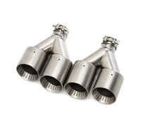 Fischietto Tubo Scarico Per GTI Per MK7 Per Golf 7 Ugello 1 Pz Doppio Acciaio Inossidabile Opaco Punta Marmitta Per Auto Punta Scarico Tubo Scarico Copertura Tubo Scarico(ID51MMOD89MM L)