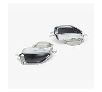 Fischietto Tubo Scarico Per M340i Serie 3 2019-2020 Punte Per Marmitta 1 Paio Puntale Scarico Per Auto Tubo Scarico Quadrato In Acciaio Inossidabile Turbocompressore(Argento)