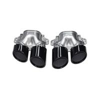 Fischietto Tubo Scarico Per Mercedes Per Benz C118 CLA35 X247 GLB35 A45S Refitting 2020+ Terminale Scarico Paraurti Posteriore Terminali Scarico Turbocompressore(Mhphoovm Black Exhaust)