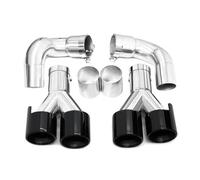 Fischietto Tubo Scarico Terminale Scarico Quadruplo Per BMW G60 G61 520i 530i Terminale Scarico Ugello Scarico 1 Paio Terminali Scarico Per Auto Turbocompressore(Nero)