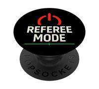 Fischietto ufficiale per arbitro di rugby, con fischietto e orgoglio di rugby PopSockets PopGrip Adesivo