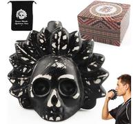 Fischio Della Morte Azteco, Aztec Death Whistle Emette Suoni Simili a Vere Urla Umane Fortissime, Fischietto Della Morte Azteco da Urlo Più Forte a Oltre 125 Decibel, Regali per Collezionisti (C)