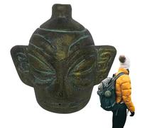 Fischio di morte, fischio | fischio più forte del mistero del grido della morte, fischio retrò con teschio, strumento potente, fischio di guerra azteca per Halloween