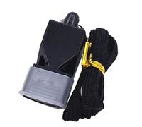 Fischio di Sopravvivenza all'aperto, Fischio di Emergenza Portatile Ad Alto Decibel Multiuso Leggero per Il Calcio (Black)