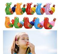 Fischio Uccello,Tiuxiu 10Pcs Colorato Uccello Acqua Fischio per Bagno Giocattoli Bagno Uccello Fischietto per Bambini Regalo di Compleanno