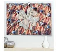 Fischkunst und Fischerglück (hochwertiger Premium Wandkalender 2026 DIN A2 quer), Kunstdruck in Hochglanz: Fischen ist eine Kunst und eine Lebensart, die glücklich macht