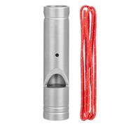 FISCO DI SICUREZZA - Whistle rumoroso in titanio, strumento di avvertimento con cinturino a mani libere per emergenze | Gear esterno leggero e resistente che può aiutarti rapidamente nelle emergenze d
