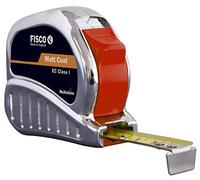 Fisco Tri-Matic - Flexometro professionale Classe I, con scatola cromata, 10 m x 25 mm