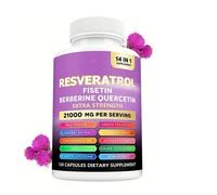 Fisetin NAD Complesso 21000mg Resveratrolo/Quercetina/Berberina/Senolytic
