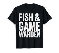 Fish And Game Warden Camicia Adulto Bambini Uomini Donne Carcere Costume Maglietta