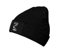 Fish Around And Find Trout Black Unisex Berretto Beanie in Maglia Morbido Watch cap Leggero Berretto Invernale per Arrampicata Tutte Le Stagioni All'Aperto