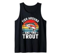 Fish Around And Find Trout Retro Fishing Canotta