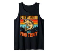 Fish Around And Find Trout Vintage Fishing Canotta