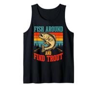 Fish Around And Find Trout Vintage Fishing Canotta