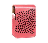 Fish Big Small Pink Lip Gloss Holder Lipstick Case Portable Makeup Bag Travel Lipstick Organizer Case con Specchio Mini Rossetto Storage Box per le donne, Multicolore, 9.5x2x7 cm/3.7x0.8x2.7 in