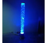 Fish Bubble Lamp 2.5Ft Mood Jellyfish Aquarium Cool Night Light con 7 Colori Che cambiano Lampada da Terra a Tubo a Bolle LED for Home Office Bar Decor Gift