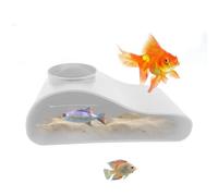 Fish Cave - ABS 17.6x8.8x6.6cm | Aquarium Hiding Spot Tunnel Decoration | Rest Shelter For Shrimp Turtle Habitat Terrarium Pond Reptile Tank Enhancement Use Suitable For Various Aquatic Setups.