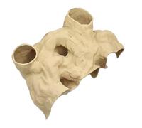 Fish Cave For Aquarium - Shrimp Breeding Habitat, Shrimp And Fish Aquarium Decor, For Habitat Guppy Cory Small Cichlid Reptile Catfish Hermit Crab Terrarium, Landscapes, 14x8.2x4.6cm