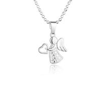 fish Collana In Argento Sterling Per Bambini Con Ciondolo Angelo Custode